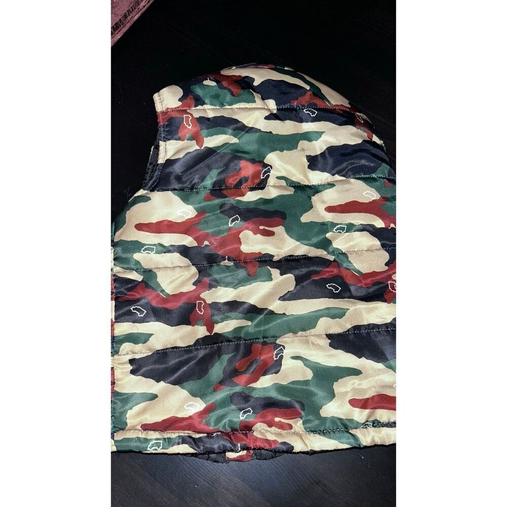 True fit Vest 2 T camo brown puff zip up